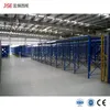 Rak Gudang Racking Masuk Racking Kereta Otomatis Rak Penyimpanan Multi Mendukung Mezanin