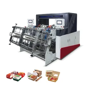 Paper Lunch Box Making Machine Disposable Burger Takeaway Food Container Making Machine