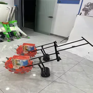 2 Rows Wheat Rice Grain Bean Manual Planting Sowing Machine Corn Precise Seeder