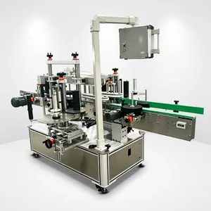 Enak Automatic Double Sides Adhesive Sticker Laundry Detergents Can Bottle Labeling Machine