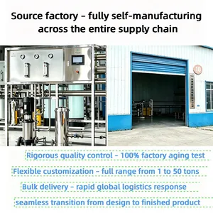 Manufacturer Custom Automatic PLC Control Industrial Water Purification System 10000lph