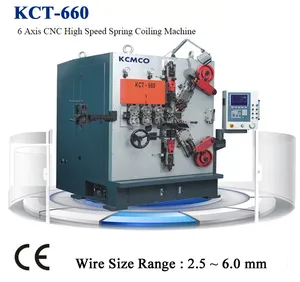 KCT-660 3.0-8.0mm 6 Axes CNC High Speed Compression Spring Coiling Machine for Spring Coiler Machine
