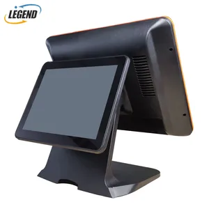 15 Inch + 9.7 Inch Windows 10 POS Computer All in One POS System
