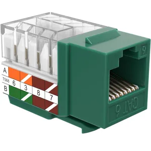 Network 8p8c Modular UTP 90 Degree RJ45 Parallel CAT6 Unshielded Keystone Jack