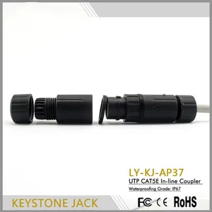 IP67 RJ45 Waterproof inline coupler