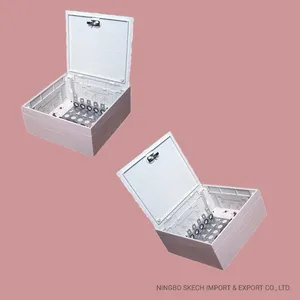 50 Pairs Indoor/Outdoor Deepen Type Distribution Box Telecom Terminal Box Telephone Copper Cable Connection Box for Krone Module with Protection Unit