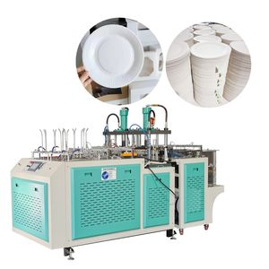 Two Station Fully Automatic Paper Plate Making Machine Disposable Paper Plate Making Machine Fully Automatic for Factory Running