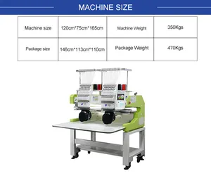 Fuja 15needles Two Head Computer Embroidery Machine with New Computer System