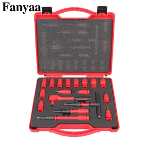Comprehensive 1/4-Inch Drive Insulation Socket Set for Technicians