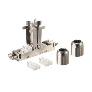 Shielded CAT6A RJ45 Inline Coupler Ethernet Extension Connector Module