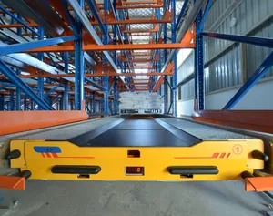 High Density Customizable Stacking Racks & Shelves Steel Warehouse Storage Rack Radio Shuttle Racking System with Two-Way Shuttle Cars