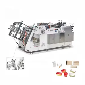 Automatic Take Away Fast Food Container Maker Cake Burger Box Forming Machine Disposable Paper Lunch Box Making Machine