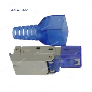 Factory Direct Sales Cat8 UTP Shielded Modular Plug Toolless Field Termination Keystone Jack Module