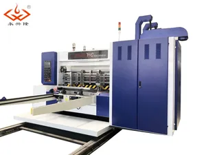 High Speed Automatic Four Color Printer Die Cutter Slotter Box Printing Machine with Stacker Machine