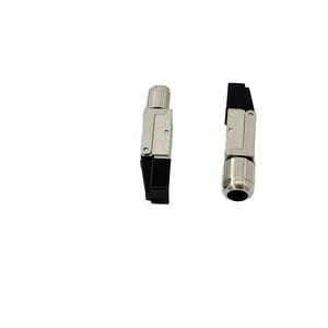 Shielded CAT8 RJ45 8P8C Gold-Plated Tool-Free Network Module