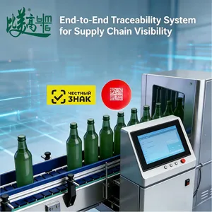 Automatic Bottle Case Pallet Code Reading & Inspection Rejection System with Wrapping Labeling, Box Code Association, Anti-Counterfeiting Traceability