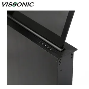 Motorized Computer Monitor Lift Audio System Paperless Video Conference System for Pop up LCD Lift for Conference