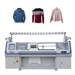 Super Industrial Three System Computerized Flat Knitting Machine for Making Sweaters