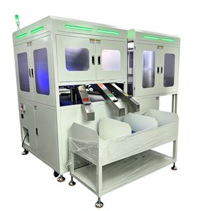 Plastic Parts Defect Sorting Industrial Visual Inspection The Glass Turntable Screening Machine Is Equipped with Keyue's Self-Developed Control System