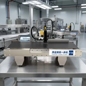Mini Conveyor Semi-Automatic Inkjet Printer Solvent Production Date Qr Code Barcode Small Multi-Function Coding Label Printing