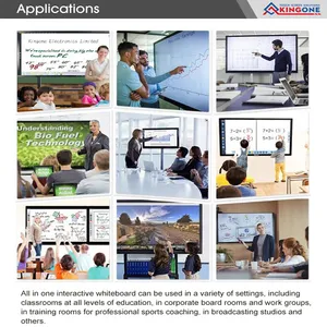 Six in One Functions Nano Blackboard 110 Inch Touch Screen Interactive Whiteboard PC Operating System