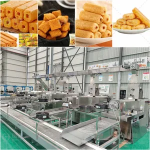 Delicious Inflating Snacks Production Line Automatic Inflating Snacks Making Machine Core Filling Snacks Production Line