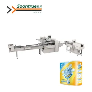 High Efficiency Automatic Kitchen Paper Roll Tissue Packing Machine with Packing System Toilet Paper Roll Making Machine