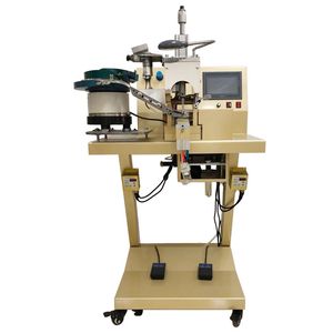 Automatic Square Button for Shoe Strass Leather Rivets Clothes Riveting Machine