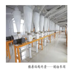 100tpd Computer Controlled Wheat Flour Production Line with Alarm System