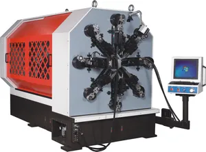 6mm 12 Axis CNC Automatic Camless Versatile Spring Rotating Spring Machine & Instating Torsion for Extension Spring Machine