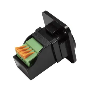 D-Type Module USB 2.0 Type-B Female to Terminal Block Keystone Connector