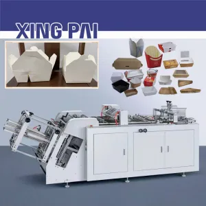 Semi Automatic Small Food Paper Paper Lunch Box Making Machine