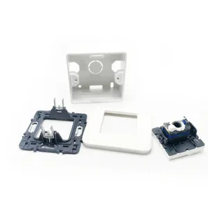 French Type 180&deg; Rotatable Tool-Less Cat6 Keystone Jack Panel Mount Network Module