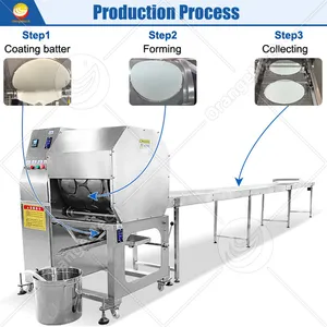 High Performance Semi Automatic Mini Rice Paper Egg Spring Rolling Wrapper Wrap Kulit Lumpia Samosa Pastry Sheet Making Machine