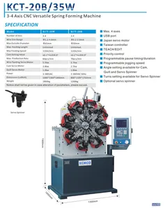 3.5mm 4 Axis CNC Versatile Spring Forming Machine&Torsion/Extension Spring Making Machine