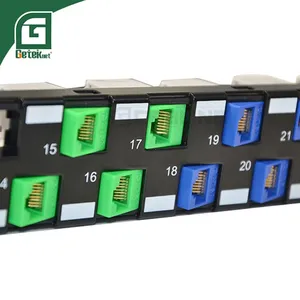 Geteknet OEM ODM Rj11 Telephone Module Cat3 Voice Module Screw Type Gold Plated 4-Core Class III Information Phone Module Keystone Jack