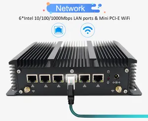 Eglobal Industrial Firewall Mini PC Intel Core I5-10210u Desktop Computer Mini Computer Router