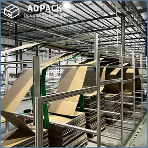 Aopack Automatic Machinery Producing Carton Computer PLC Control Machine Box Making
