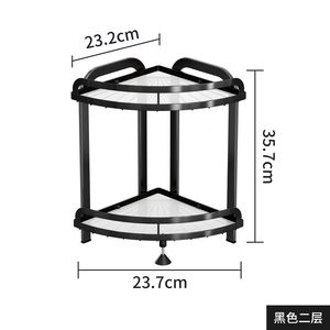 Kitchen Racks Triangle Metal Spice Rack Punch-Free Corner Storage Rack