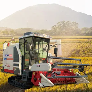 Compact Rice Harvesting Machine for High Efficiency and Performance