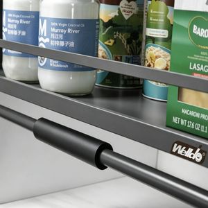 Modular Elevator Pull Down Two Tier Shelf Kitchen Storage Rack