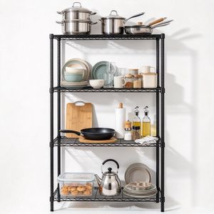 Anti-Rust Freestanding Garage Storage Rack Modular Steel Wire Rack System