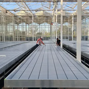 Grow Racks and Rolling Bench Flood Trays Cultivation Growing Rack Ebb Vertical Grow Rack System