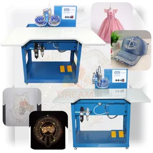 Automatic Rhinestone Machines Ultrasonic Rhinestone Setting Machine Hotfix Rhinestones Machine for Clothes Pants