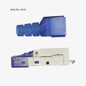 Toolless Shielded CAT6A Field Termination Plug Connection Modular Plug RJ45 Connector CAT6 Female RJ45 Connector
