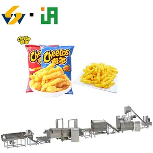 Puffed Corn Core Filing Snack Extruder Production Line Rice Snack Making Machine