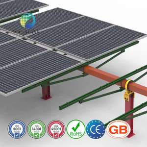 Innovative Commercial Solar Racking System with Durable Monopole Design