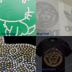 Automatic Rhinestones Setting Machine Multi-Color Rhinestone Template Custom Rhinestone Machine Shaking for Cloth Making