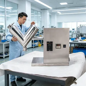 Lab Powder Blender Machine with Forward Reverse Rotation Chemical Mixing Machine