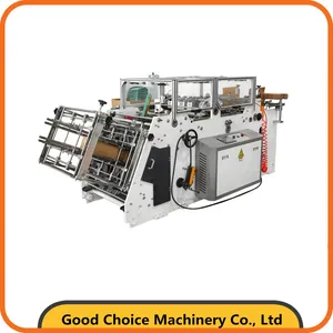 Automatic ISO Approved Pizza Machinery Corrugated Stitching Rigid Cardboard Pasting Box Making Machine